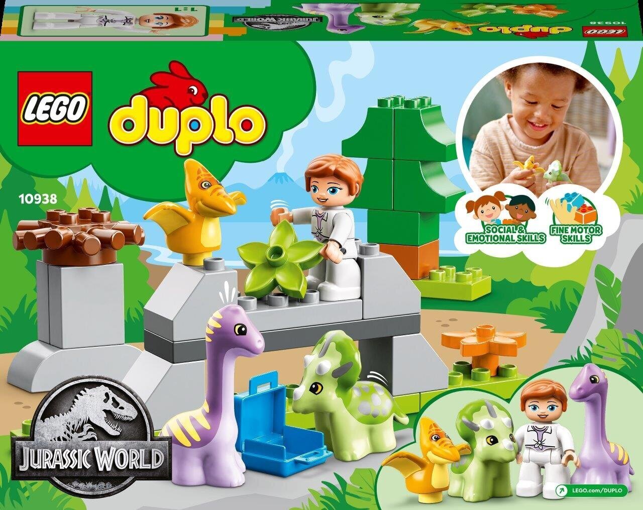 10938 LEGO® DUPLO Dinozaurų darželis kaina ir informacija | Konstruktoriai ir kaladėlės | pigu.lt