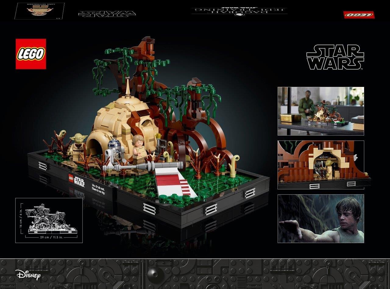 75330 LEGO® Star Wars Dagobos džedajų treniruočių diorama kaina ir informacija | Konstruktoriai ir kaladėlės | pigu.lt