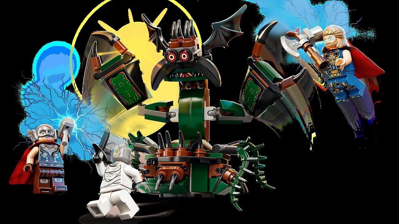 76207 LEGO® Super Heroes Marvel Naujojo Asgardo ataka kaina ir informacija | Konstruktoriai ir kaladėlės | pigu.lt