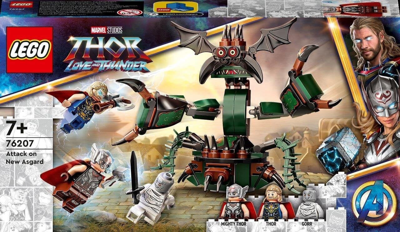 76207 LEGO® Super Heroes Marvel Naujojo Asgardo ataka kaina ir informacija | Konstruktoriai ir kaladėlės | pigu.lt