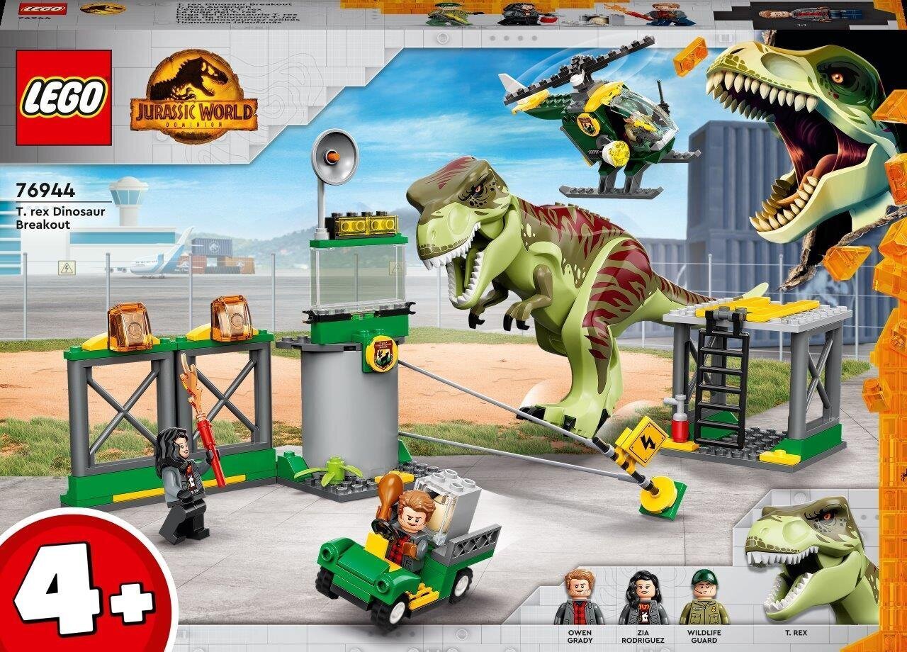 76944 LEGO® Jurassic World Dinozauro tiranozauro pabėgimas kaina | pigu.lt