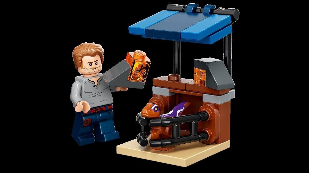 76945 LEGO® Jurassic World Dinozauro atrociraptoriaus gaudynės motociklais kaina ir informacija | Konstruktoriai ir kaladėlės | pigu.lt
