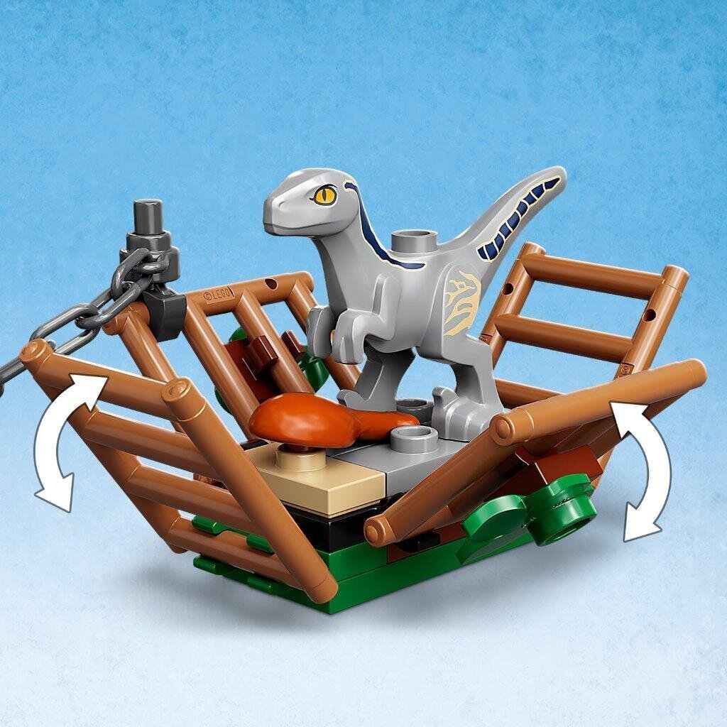76946 LEGO® Jurassic World Blue ir Beta velociraptoriaus sugavimas цена и информация | Konstruktoriai ir kaladėlės | pigu.lt