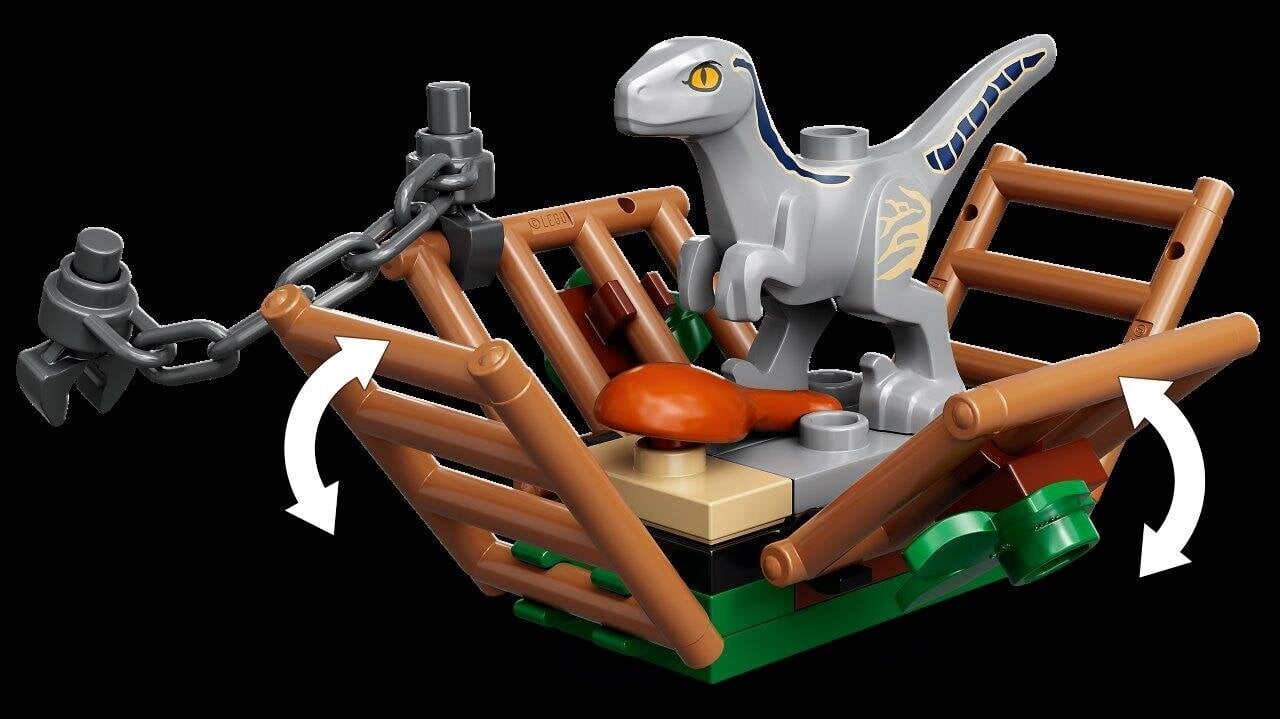 76946 LEGO® Jurassic World Blue ir Beta velociraptoriaus sugavimas kaina ir informacija | Konstruktoriai ir kaladėlės | pigu.lt