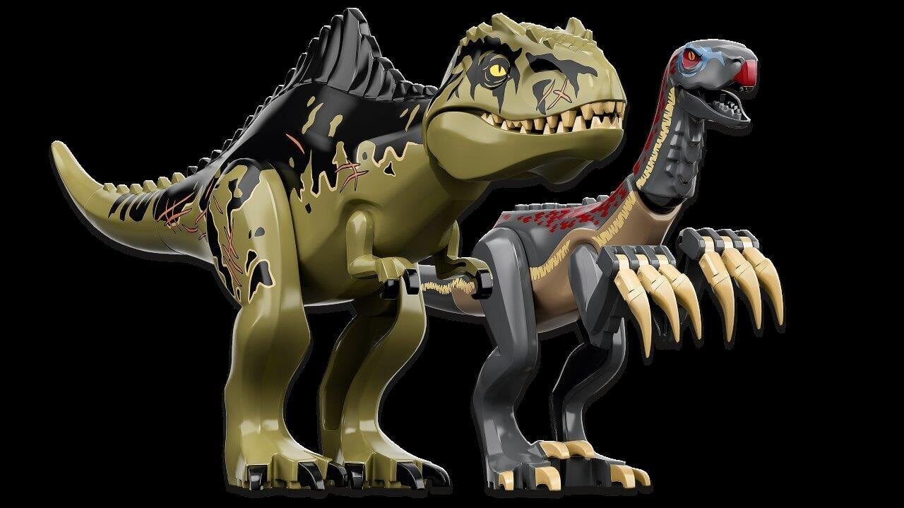 76949 LEGO® Jurassic World Gigantozauro ir terizinozauro užpuolimas kaina ir informacija | Konstruktoriai ir kaladėlės | pigu.lt