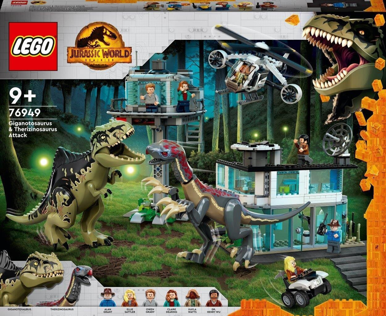 76949 LEGO® Jurassic World Gigantozauro ir terizinozauro užpuolimas kaina ir informacija | Konstruktoriai ir kaladėlės | pigu.lt