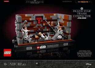75339 LEGO® Star Wars Death Star šiukšlių preso diorama kaina ir informacija | Konstruktoriai ir kaladėlės | pigu.lt