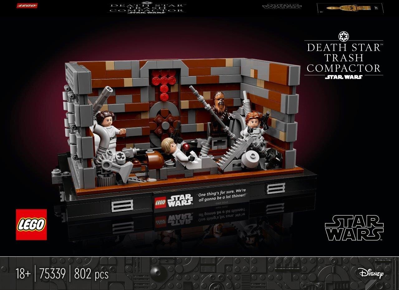 75339 LEGO® Star Wars Death Star šiukšlių preso diorama kaina ir informacija | Konstruktoriai ir kaladėlės | pigu.lt