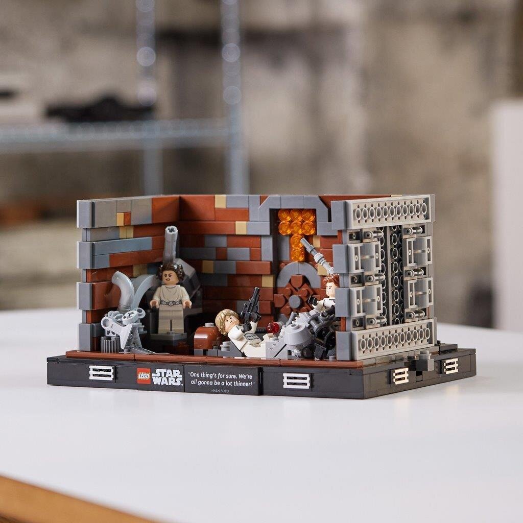 75339 LEGO® Star Wars Death Star šiukšlių preso diorama kaina ir informacija | Konstruktoriai ir kaladėlės | pigu.lt