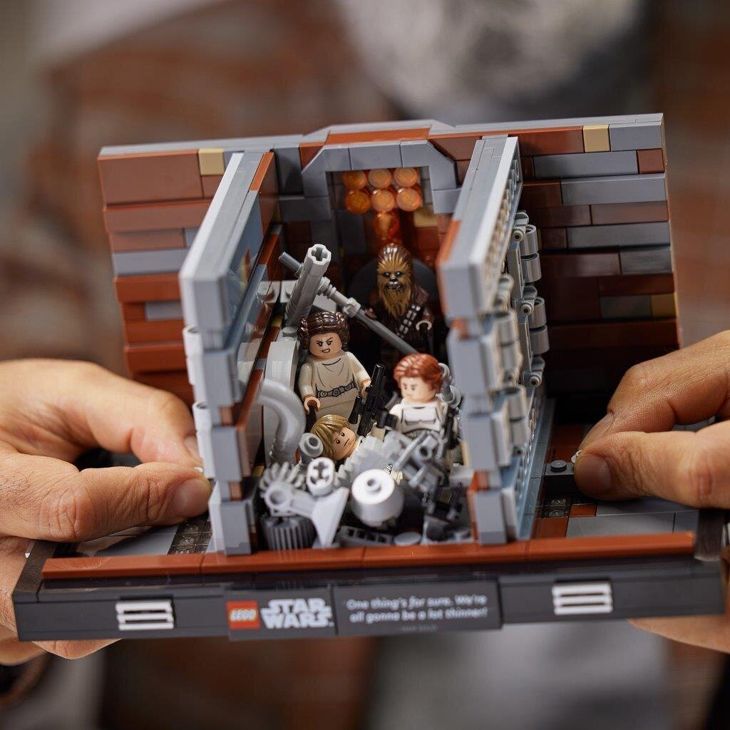 75339 LEGO® Star Wars Death Star šiukšlių preso diorama kaina ir informacija | Konstruktoriai ir kaladėlės | pigu.lt