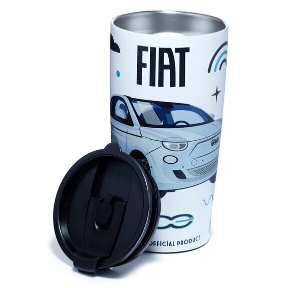 Termosinis puodelis 500ml - Fiat 500 kaina ir informacija | Termosai, termopuodeliai | pigu.lt