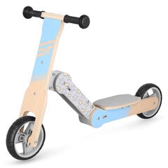 Беговел - самокат Spokey 2in1 Woo-Ride Multi, синий/коричневый цена и информация | Балансировочные велосипеды | pigu.lt