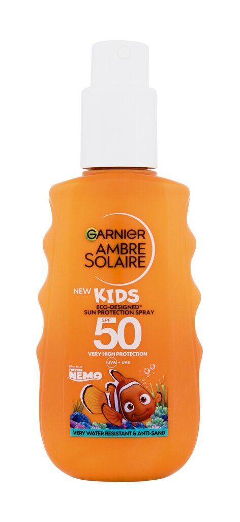 Apsauginis purškiklis nuo saulės vaikams Garnier Ambre Solaire Nemo SPF50+, 150 ml kaina ir informacija | Kremai nuo saulės | pigu.lt