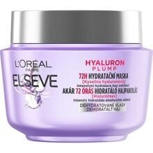 Drėkinanti kaukė sausiems plaukams su hialurono rūgštimi Loreal Elseve Hyaluron Plump 72H Hydrating, 300 ml цена и информация | Средства для укрепления волос | pigu.lt