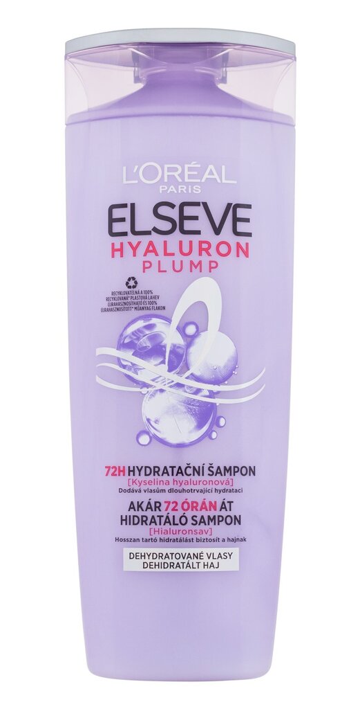 Šampūnas sausiems plaukams L'Oréal Paris Elseve Hyaluron Plump Moisture, 400 ml цена и информация | Šampūnai | pigu.lt