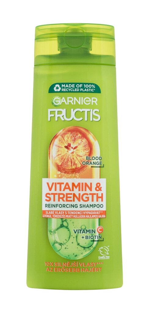 Stiprinantis šampūnas Garnier Fructis Vitamin & Strength Reinforcing Shampoo, 250ml kaina ir informacija | Šampūnai | pigu.lt