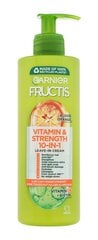 Несмываемая маска для волос Garnier Fructis Vitamin & Strength Strengthening 10in1, 400 мл цена и информация | Средства для укрепления волос | pigu.lt