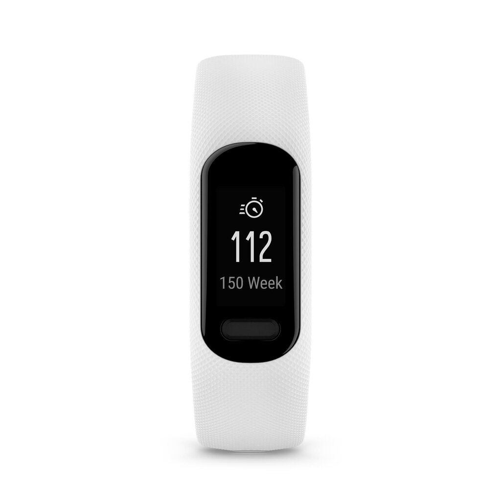 Garmin vívosmart® 5 White S/M kaina ir informacija | Išmaniosios apyrankės (fitness tracker) | pigu.lt