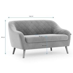 Sofa Homede Coranti 2P, žalia kaina ir informacija | Sofos | pigu.lt