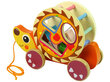 Medinių kaladėlių rūšiuotojas Lean Toys ežiuko tempimas ant ratų kaina ir informacija | Lavinamieji žaislai | pigu.lt
