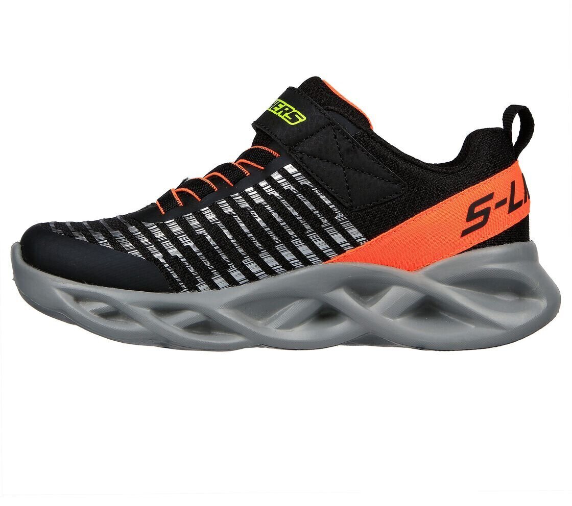 Skechers sportiniai batai berniukams S Lights Jr 401650L-BKOR, (99476) 401650L-BKOR kaina ir informacija | Sportiniai batai vaikams | pigu.lt