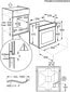 Electrolux EOF3H00BX kaina ir informacija | Orkaitės | pigu.lt