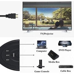 Переключатель Techly HDMI 3x1 FullHD 1080p / 4K@30Hz Pigtail цена и информация | Аксессуары для корпусов | pigu.lt