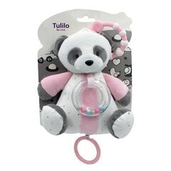 Vaikiškas barškutis Panda, rožinis, 18cm kaina ir informacija | Žaislai kūdikiams | pigu.lt