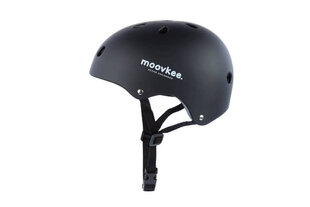Детский защитный шлем - Moovkee, черный, 48-55 цена и информация | Шлемы | pigu.lt