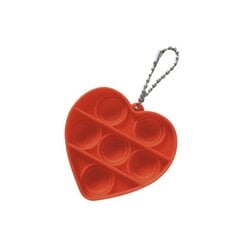Антистрессовая терапевтическая игрушка POP IT Orange Heart цена и информация | Настольные игры, головоломки | pigu.lt