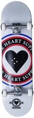 Скейтборд Heart Supply Insignia, 8 дюймов, белый цена и информация | Скейтборды | pigu.lt