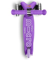 Детский самокат Micro Mini Deluxe Purple LED цена и информация | Самокаты | pigu.lt