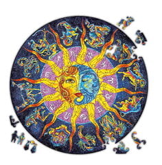 Medinė dėlionė Zodiakas (34 cm) kaina ir informacija | Dėlionės (puzzle) | pigu.lt