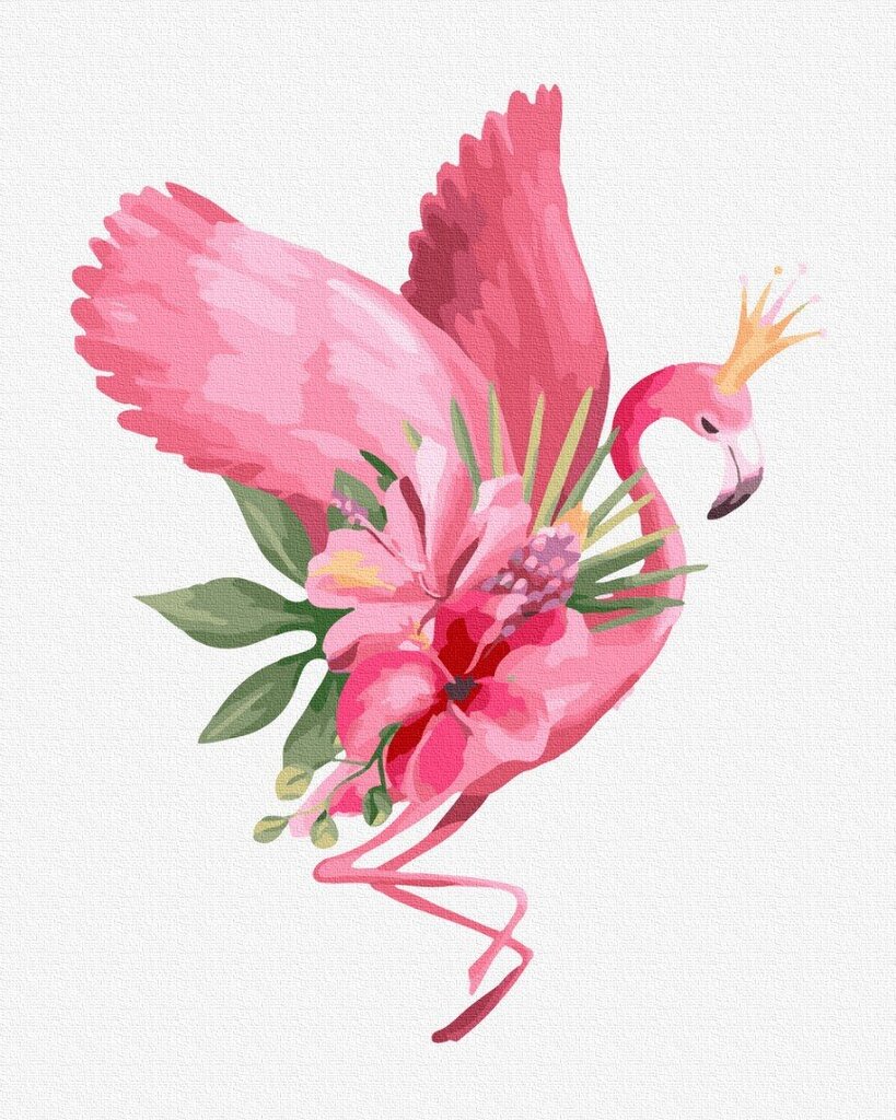 Tapybos pagal skaičius rinkinys Žydinčio skrydžio flamingas цена и информация | Piešimo, tapybos, lipdymo reikmenys | pigu.lt