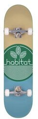 Скейтборд Habitat Leaf Dot, 7,75 ", зеленый цена и информация | Скейтборды | pigu.lt