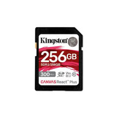 Atminties kortelė Kingston Canvas React Plus SD 256GB kaina ir informacija | Atminties kortelės telefonams | pigu.lt