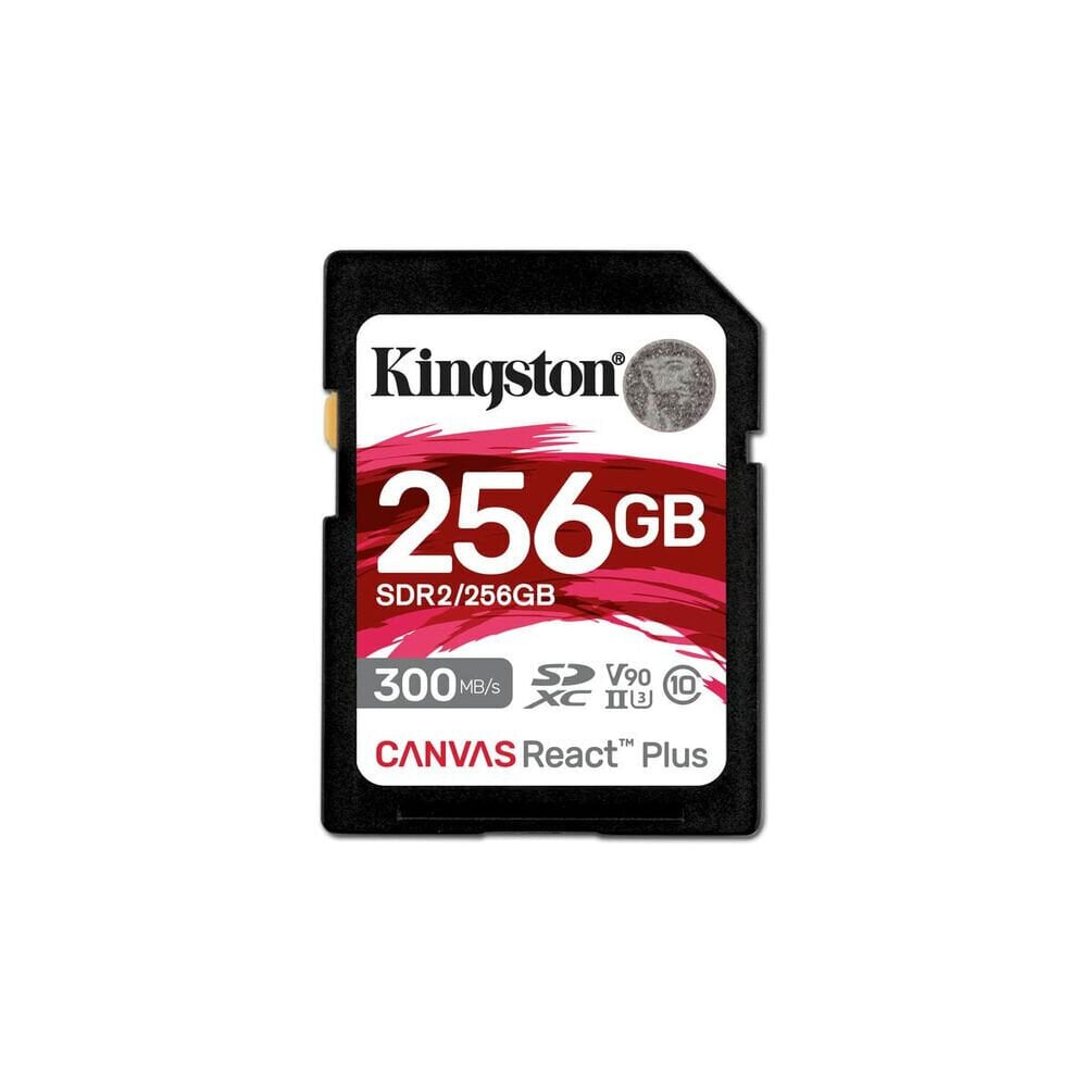 Atminties kortelė Kingston Canvas React Plus SD 256GB цена и информация | Atminties kortelės telefonams | pigu.lt