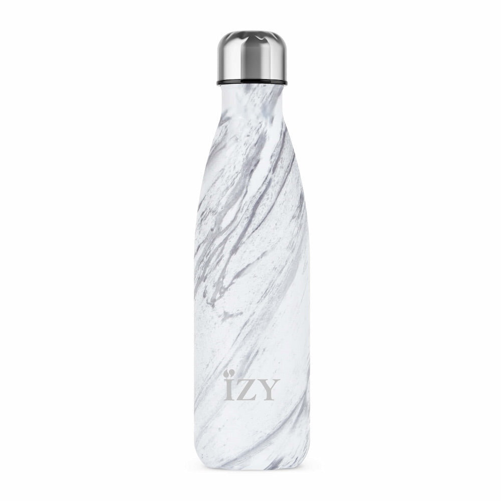 Termo gertuvė IZY Bottle, 500ml, Marble White kaina ir informacija | Termosai, termopuodeliai | pigu.lt