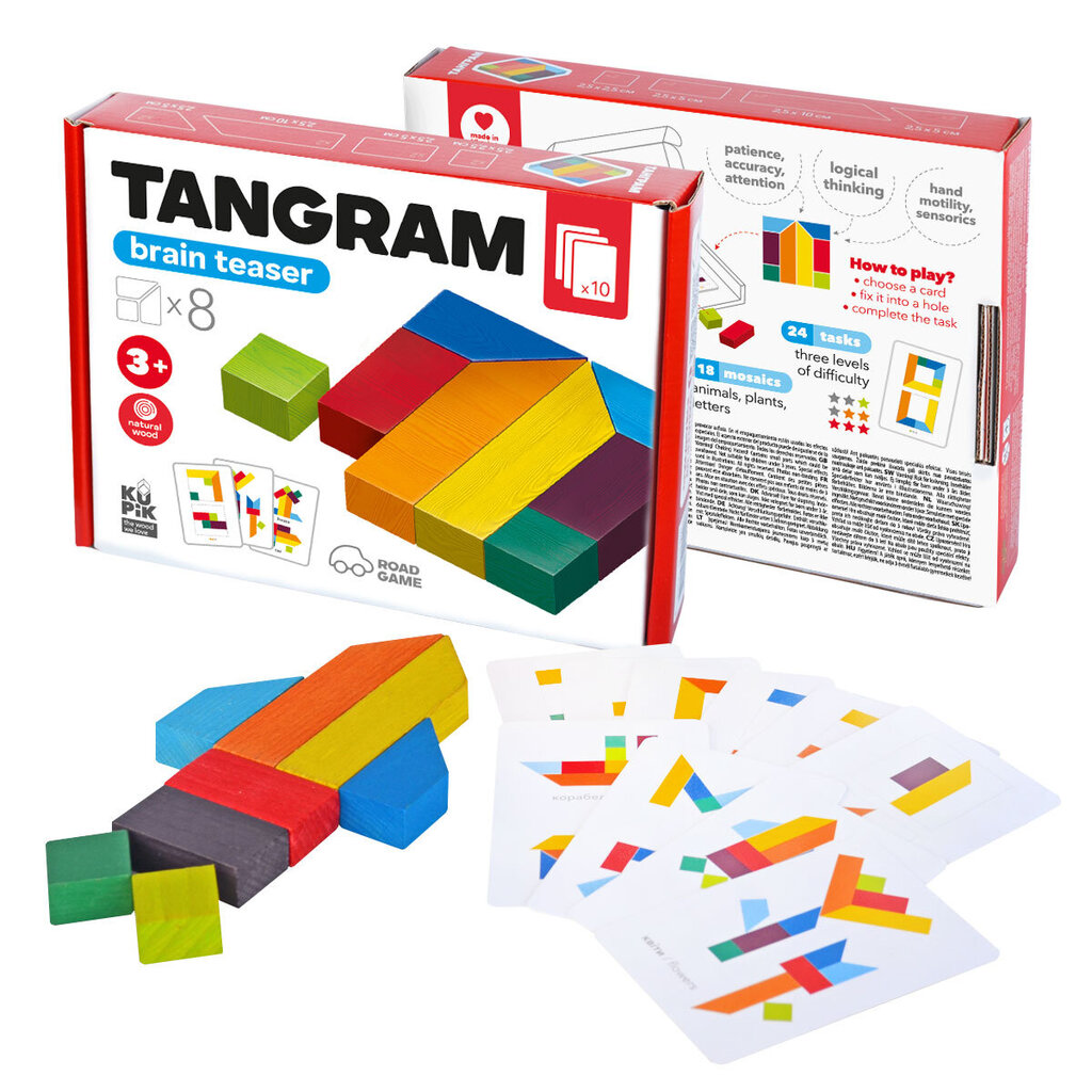 Galvosūkis Tangrama Igroteco IG0446, 8 det. kaina ir informacija | Lavinamieji žaislai | pigu.lt