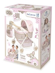 DeCuevas Toys Lėlių vežimėlis su kuprine "Didi" 86043 kaina ir informacija | Žaislai mergaitėms | pigu.lt