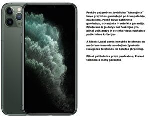 Apple iPhone 11 Pro Max (Обновленный), 256GB, Green цена и информация | Мобильные телефоны | pigu.lt