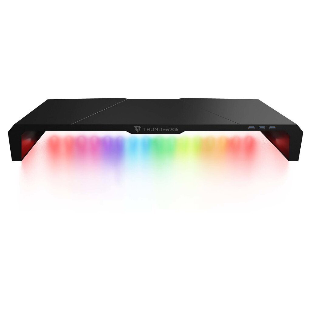 THUNDERX3 AS5 HEX Monitoriaus stovas RGB / 3xUSB 3.0 / IR Remote kaina ir informacija | Kompiuterių aušinimo ir kiti priedai | pigu.lt