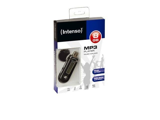 Intenso Music Walker, 8 GB, Juoda kaina ir informacija | MP3 grotuvai | pigu.lt