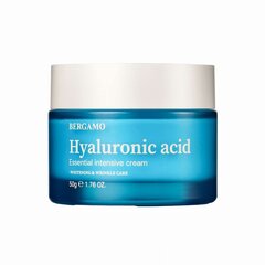 Drėkinamasis veido kremas bergamo Hyaluronic Acid Essential Intensive Cream, 50g kaina ir informacija | Veido kremai | pigu.lt