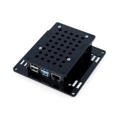 Dėklas skirtas Raspberry Pi 4B VESA v2 monitoriaus tvirtinimui - juodas kaina ir informacija | Atviro kodo elektronika | pigu.lt