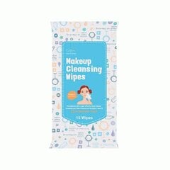 Салфетки ​дляснятия для макияжа Cettu Makeup Cleansing Wipes, 15 шт. цена и информация | Средства для очищения лица | pigu.lt