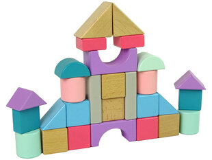 Набор деревянных кубиков для девочек Lean Toys Castle, 28 шт. цена и информация | Игрушки для девочек | pigu.lt