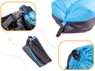 Oro gultas Lazy BAG 185x70cm,juodas-mėlynas kaina ir informacija | Pripučiami čiužiniai ir baldai | pigu.lt