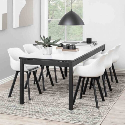Stalas Actona Moosey, juodas kaina ir informacija | Virtuvės ir valgomojo stalai, staliukai | pigu.lt