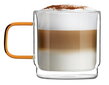 Vialli Design dvigubo stiklo puodeliai Amber, 320 ml, 2 vnt kaina ir informacija | Taurės, puodeliai, ąsočiai | pigu.lt